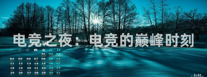 米兰电竞体育：电竞之夜：电竞的巅峰时刻